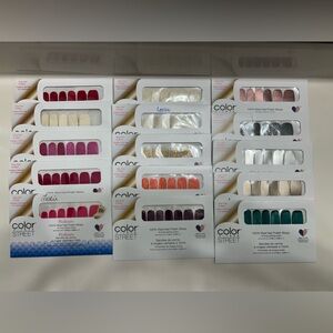 Color Street Nail Polish Strips Collection Lot